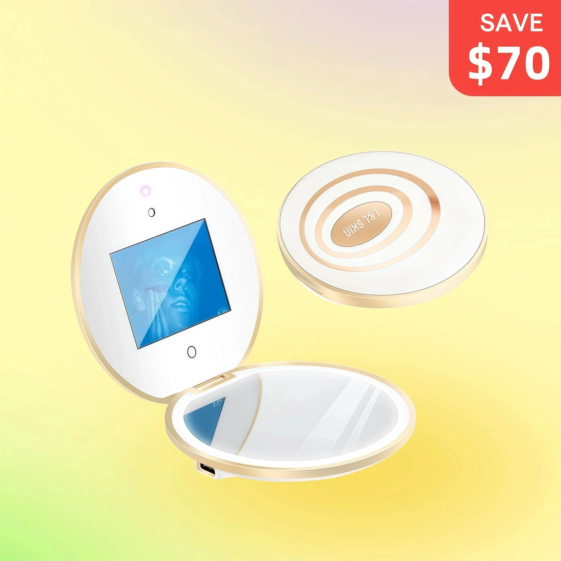 UVMagic Sunscreen Check LED Makeup Mirror