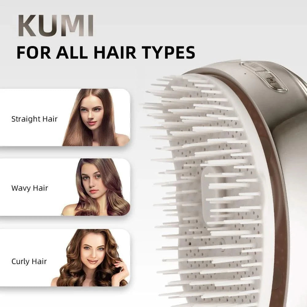KUMI Electric Hair Care &amp; Scalp Massager Brush
